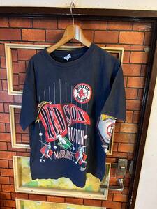 レッドソックス　ボストン　MLB ティーシャツ 半袖Tシャツ サイズL アメリカ製　ビンテージ　アメリカ古着