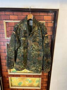  military jacket Germany army shirt duck pattern camouflage army thing outdoor size L about euro old clothes 