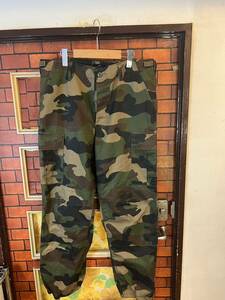  military pants cargo pala Shute normani size M camouflage wood Land duck America old clothes 