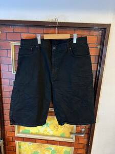 black jeans Levi's 569 Levis waterproof series 42 -inch shorts Short short bread outdoor America old clothes big size 