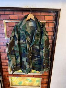  military jacket field ARMY the US armed forces duck pattern camouflage army thing wood Land outdoor XL and more big size America old clothes 