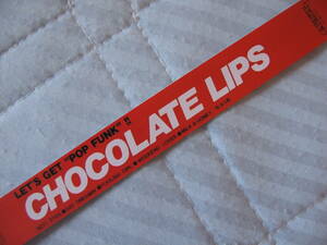 紙ジャケCD用帯「CHOCOLATE LIPS」（CARNIVALレーベル　RKL-8801/RVC）チョコレートリップス　ミニチュア帯