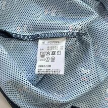 新品★アンパスィ　S 半袖ポロシャツ　ネイビー　総柄　レディース　ゴルフ_画像8