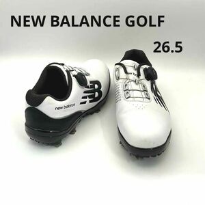 ニューバランスゴルフ　26.5 BOA シューズ　ホワイトMG1001V2　New Balance Golf