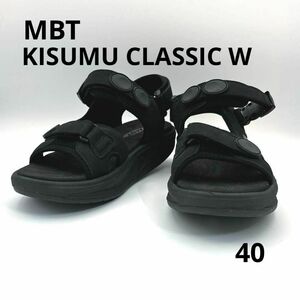 MBT KISUMU CLASSIC W ブラック　40/25.25cm　エムビーティー キズムクラッシック　700823-03U(BK21104)W　スポーツサンダル　厚底