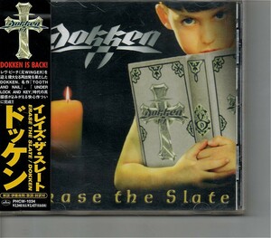 ks*ドッケン/Dokken「Erase The Slate」/国内盤帯付き/+ボートラ/'90s LAメタル/Reb Beach(Winger)参加