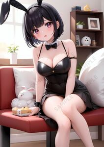 No.AR-0056 A4 アート ポスター 美少女 美女 高品質 イラスト 水着 制服 下着 女の子 かわいい 写真集 コスプレ セクシー 同人