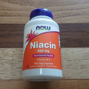 1個 Niacin ナイアシン 500mg ビタミンB3 100粒 NOW Foods ナウフーズ