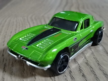 Hot WHeeLS HW '63 シボレー コルベット スティングレイ ホットウィール ミニカー Chevrolet Corvette Sting Ray C2 Toy car Miniature_画像1
