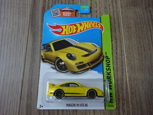 HW Hot WHeeLS PORSCHE 911 GT3 RS Toy car Miniature ホットウィール ポルシェ 黄色 ミニカー ミニチュアカー