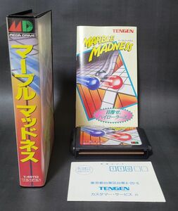 《激レア/極美品・完品(葉書あり)》MD メガドライブ マーブルマッドネス / MARBLE MADNESS ※国内正規品