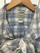 L.L.BEAN エルエルビーン コットン半袖シャツ チェックシャツ メンズXXL 大きめ 良品ダメージあり_画像10