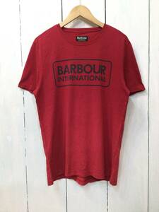 Barbour バブアー コットン半袖Tシャツ プリントTシャツ メンズM 良品