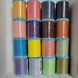 * car pe Span sewing-cotton,16 color one collection, normal ground for, new goods unused 