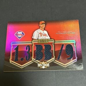2010 TOPPS TRIPLE THREADS ROY HALLADAY GAME-USED RELIC CARD ハラディ36枚限定の画像2