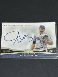 2014 Topps TIER 1 ARE JAMES SHIELDS autograph auto サイン　299枚限定