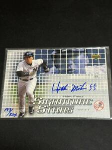 2003 Upper Deck SIGNATURE STARS Hideki Matsui autograph auto 松井　サイン　324枚限定