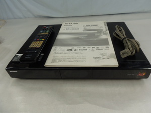 * D05084 * HDD attaching Blue-ray recorder [ junk ] sharp BD-HDS65 manual, remote control attaching 