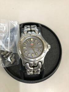 TAG HEUER TAG Heuer cell Professional 200m Date quartz gray face Large flat battery secondhand goods 