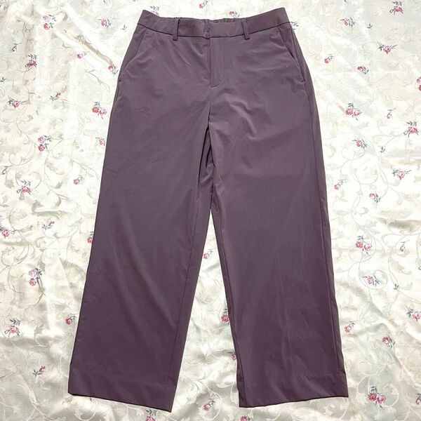 ALPHA CUBIC Mサイズ 紫ブラウン ズボン ストレートパンツ