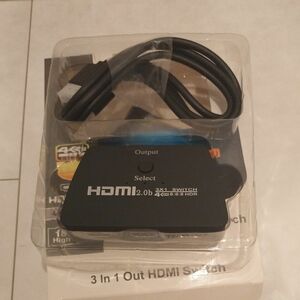 【未使用】HDMI 切替器 3入力1出力 セレクター 3x1 電源不要 手動 切り替え Nintendo Switch適用