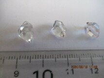ハーキマーダイヤモンド（ダブル端末水晶　結晶）3Aグレイド　3個　4.5cts　 USA、透明度高く、キズ少ないレアー品_画像2