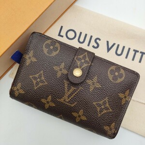 【美品】LOUIS VUITTON ルイヴィトン モノグラム ポルトモネ ビエ ヴィエノワ がま口 二つ折り財布 ウォレット M61663