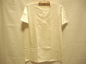 価格￥3.740- ヘルスニット SIZE【XL】【Healthknit】906S ヘンリーネック Tシャツ-半袖☆color【生成り】U.S.A綿/正規新品