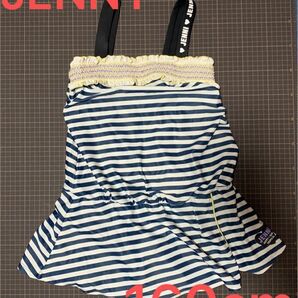 JENNY ジェニー　水着 女の子 スイムウェア ワンピース　ボーダー　ネイビー　プール　160 