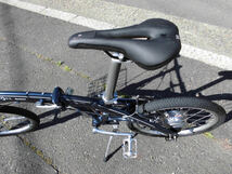 1円～ダホン DAHON 折り畳み自転車 Megabass Mu-N360 Dalloy 内速 20インチ ミニベロ 小径車 青色 5412_画像10