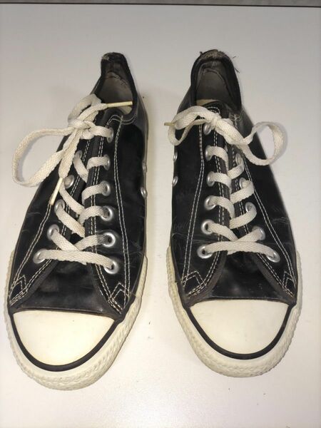 コンバース　90’s オールスター エナメル　黒　サイズ7 1/2 CONVERSE ALL STAR スニーカー ブラック