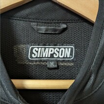 SIMPSON　シンプソン　ライディングジャケット イエローコーン バイクウェア ブラック　М_画像4