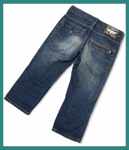 1037◆Levi's リーバイス◆511 SLIM 色落ち加工 クロップド丈 デニム ジーンズ W32L21