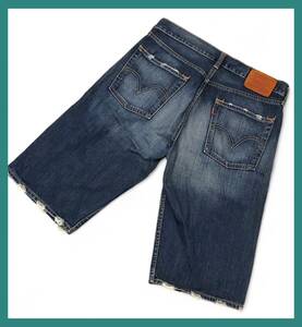 1114◆Levi's リーバイス◆503 ユーズド加工 デニム ハーフパンツ ジーンズ W32L14