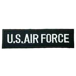 アイロンワッペン US.AIR FORCE 空軍 ミリタリー 軍物 エアフォース デザイン 簡単貼り付け アップリケ 刺繍 裁縫