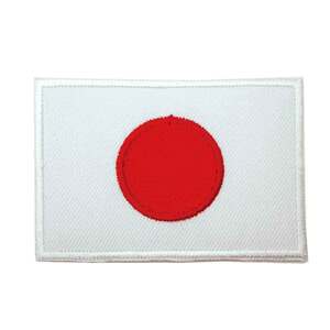 アイロンワッペン 日の丸 日本 国旗 JAPAN ワッペン 簡単貼り付け アップリケ 刺繍 裁縫