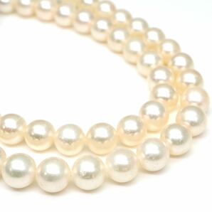 ◆アコヤ本真珠ネックレス/ 4 ◆M 約28.9g 約42.5cm 6.5-7.0mm珠 pearl パール jewelry necklace ジュエリー DC0/DF5の画像5