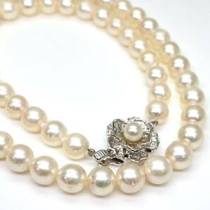 ◆アコヤ本真珠ネックレス/ 10 ◆M 約29.6g 約43.0cm 6.5-7.0mm珠 pearl パール jewelry necklace ジュエリー DC0/DC0の画像4