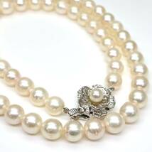 ◆アコヤ本真珠ネックレス/ 10 ◆M 約29.6g 約43.0cm 6.5-7.0mm珠 pearl パール jewelry necklace ジュエリー DC0/DC0_画像4