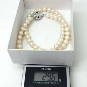 ◆アコヤ本真珠ネックレス/ 10 ◆M 約29.6g 約43.0cm 6.5-7.0mm珠 pearl パール jewelry necklace ジュエリー DC0/DC0の画像9