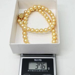 ◆アコヤ本真珠ネックレス/ 0 ◆M 約37.6g 約42.0cm 7.5mm珠 pearl パール jewelry necklace ジュエリー DA5/EA0の画像8
