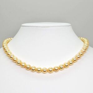 ◆アコヤ本真珠ネックレス/ 0 ◆M 約37.6g 約42.0cm 7.5mm珠 pearl パール jewelry necklace ジュエリー DA5/EA0の画像2