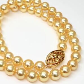 ◆アコヤ本真珠ネックレス/ 0 ◆M 約37.6g 約42.0cm 7.5mm珠 pearl パール jewelry necklace ジュエリー DA5/EA0の画像1