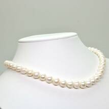 良質!!大珠!!◆アコヤ本真珠ネックレス/ 12 ◆M 約37.1g 約43.0cm 7.5mm珠 pearl パール jewelry necklace ジュエリー DE0/DE0_画像3