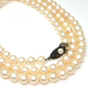 ◆アコヤ本真珠ロングネックレス/ 15 ◆M 約44.1g 約79.5cm 6.0-6.5mm珠 pearl パール jewelry necklace ジュエリー CH0/CH0の画像1