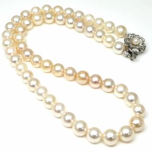 ◆アコヤ本真珠ネックレス/ 18 ◆M 約37.0g 約42.0cm 7.5mm珠 pearl パール jewelry necklace ジュエリー CG4/CG4の画像8