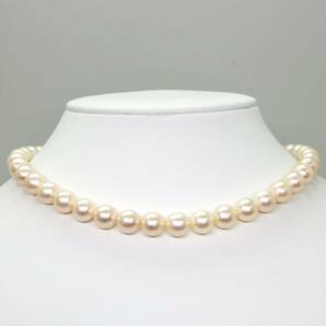 ◆K14 アコヤ本真珠ネックレス/ 13 ◆M 約40.1g 約38.0cm 8.0-8.5mm珠 pearl パール jewelry necklace ジュエリー CH1/CH1の画像2