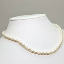 ◆K18 本真珠ネックレス/ 36 ◆M 約15.7g 約42.0cm pearl パールjewelry necklaceジュエリー DB0/DC0_画像3