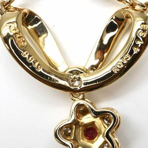 POLA jewelry(ポーラ)◆K18 天然ダイヤモンドネックレス◆M 約8.9g 約39.5cm diamond ruby necklace jewelry ジュエリー EH4/EH6の画像7