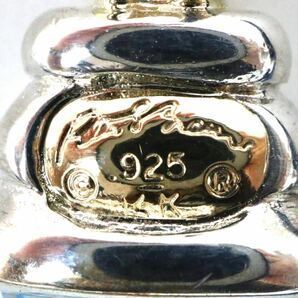 ソーティング付き!!◆K18/silver925 天然ブルートパーズペンダントトップ◆M 約3.8g topaz pendantジュエリー jewelry EA1/EA1の画像5